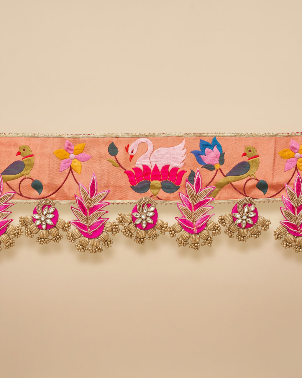 Peacock & Lotus Paithani Bandanwar