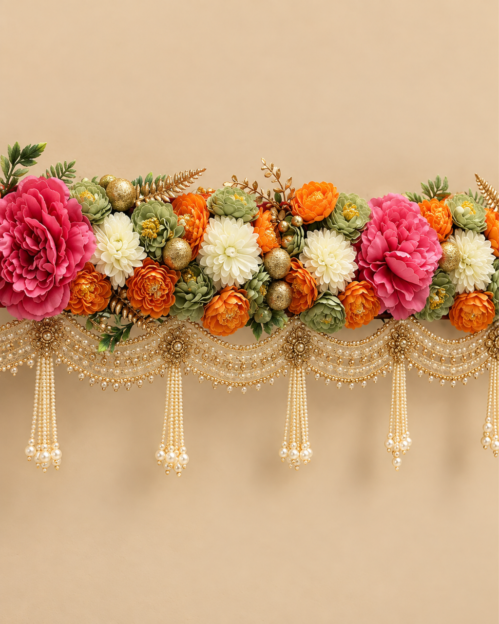Floral Pearl Bandanwar
