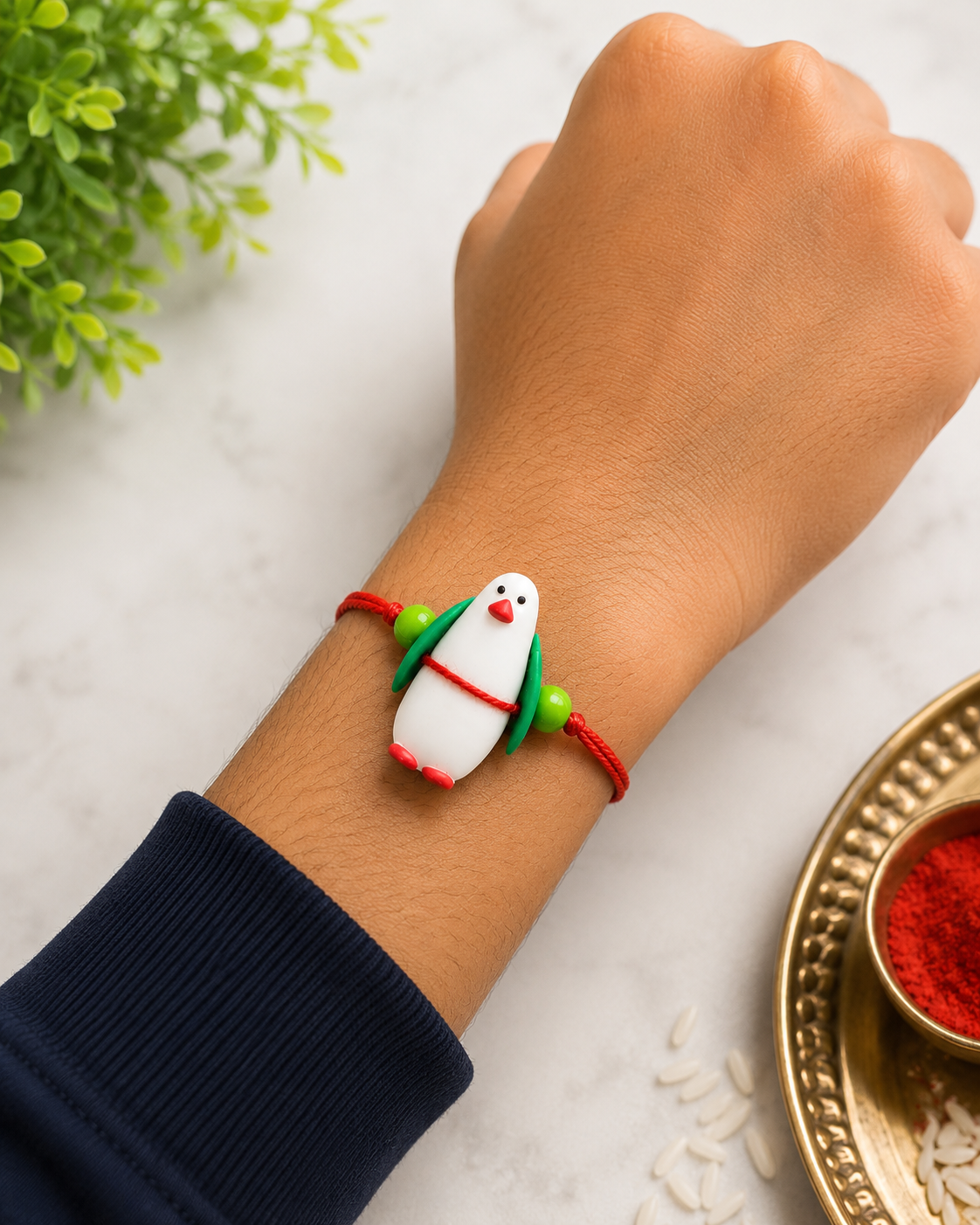 Cute Penguin Kids Rakhi
