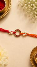 Elegant Circular Stone Rakhi