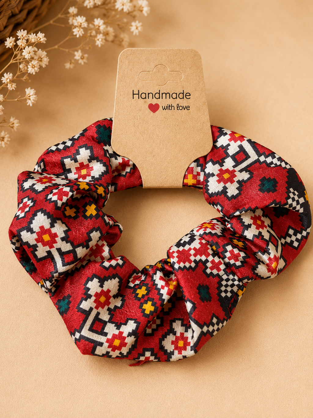 Handcrafted Patola Scrunchies