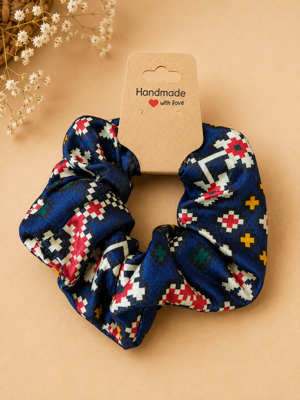 Handcrafted Patola Scrunchies
