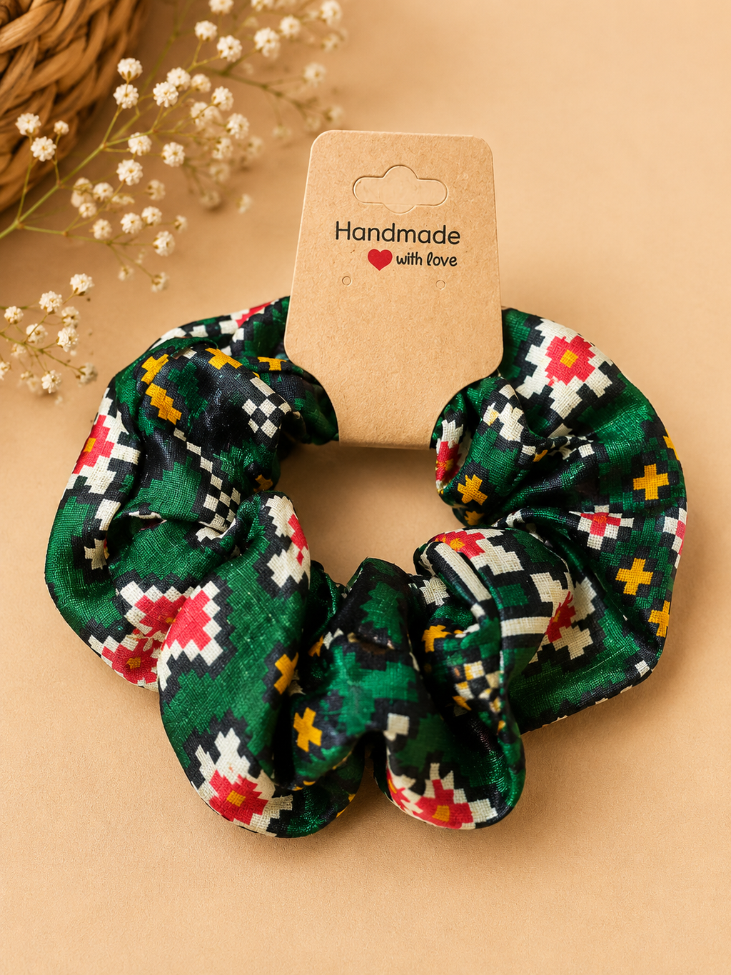 Handcrafted Patola Scrunchies