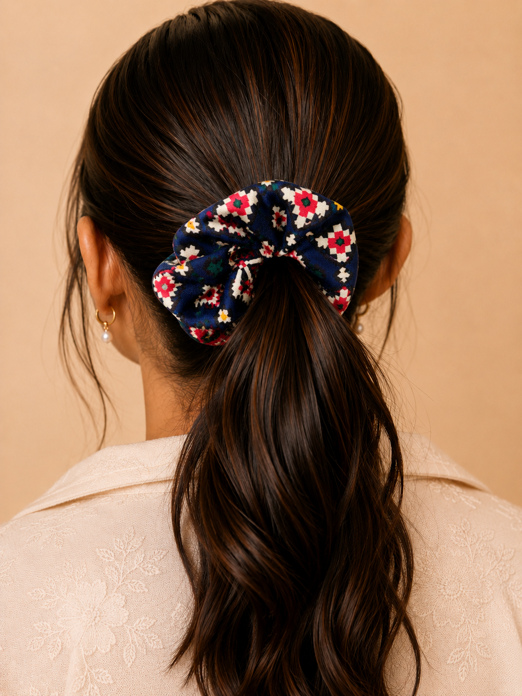 Handcrafted Patola Scrunchies