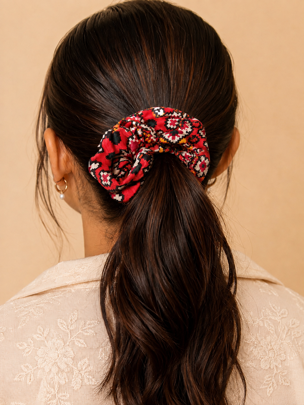 Handcrafted Patola Scrunchies