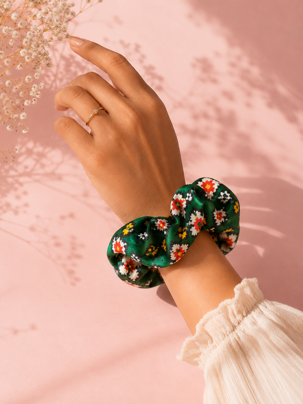Handcrafted Patola Scrunchies