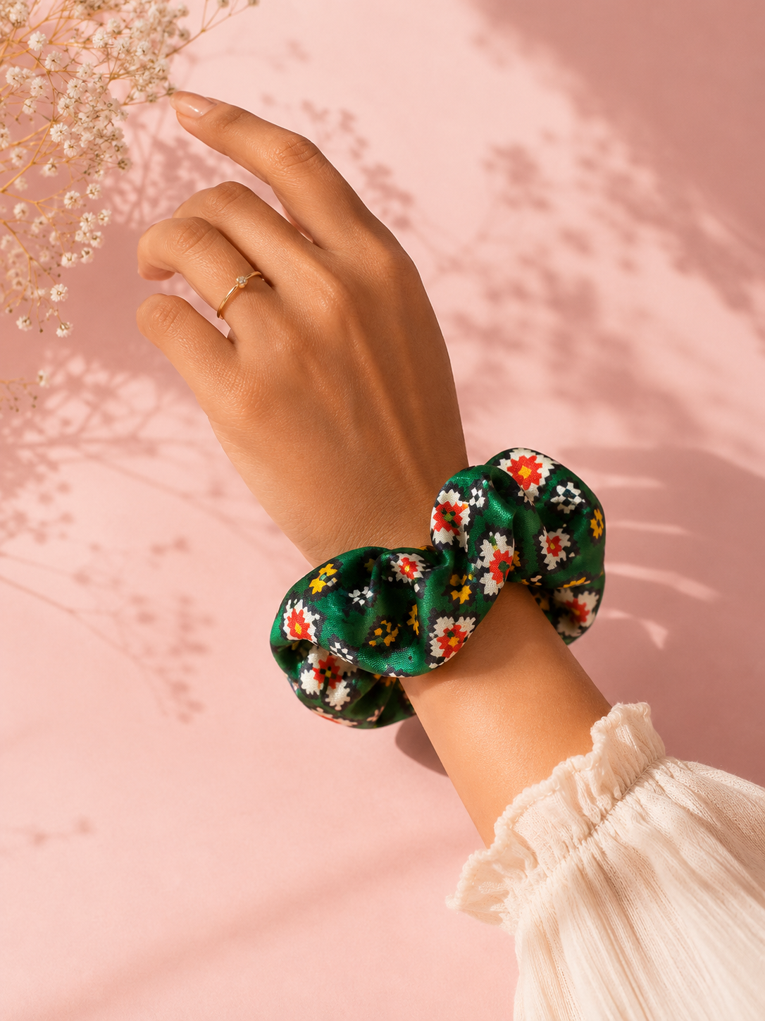Handcrafted Patola Scrunchies
