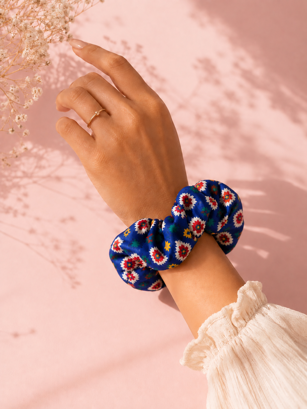 Handcrafted Patola Scrunchies
