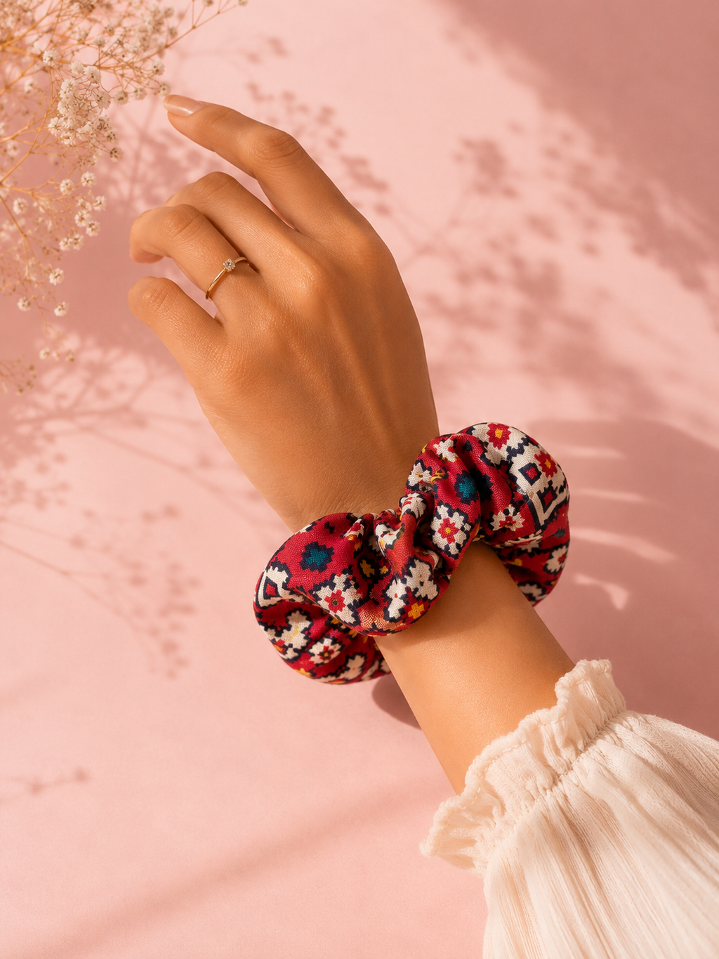 Handcrafted Patola Scrunchies