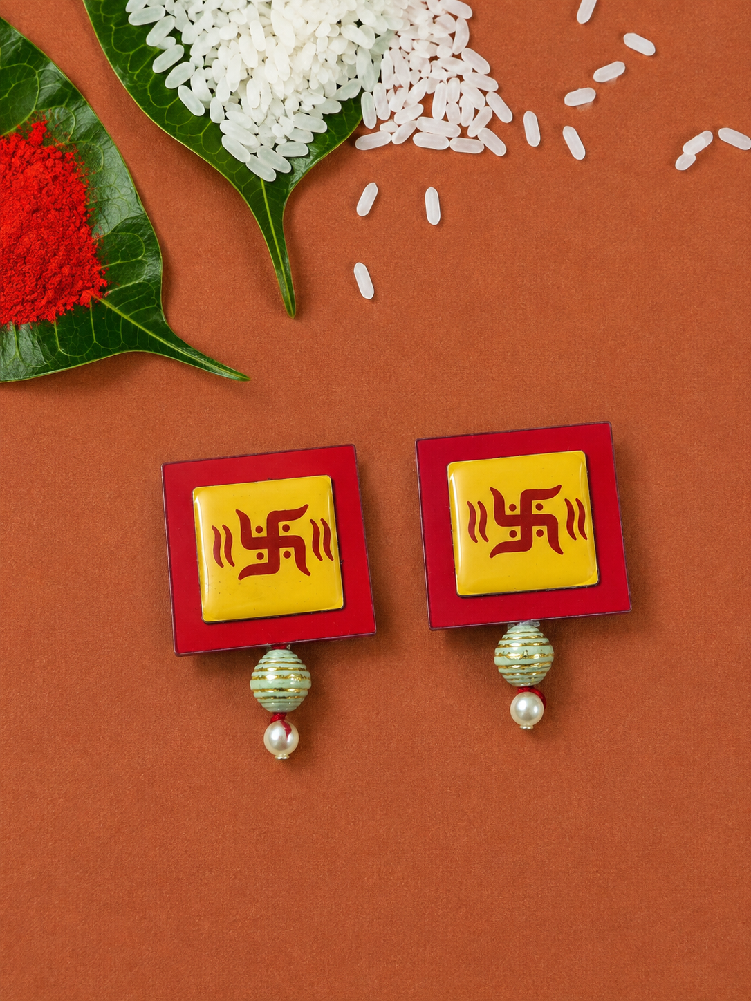 Auspicious Swastik Hanging Pair
