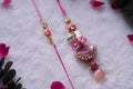 FLORAL PINK RAKHI SET