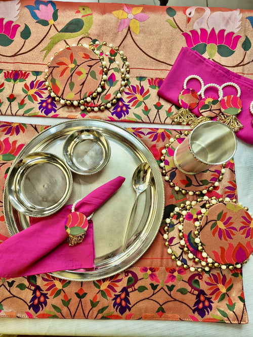PAITHANI DINING TABLE SET