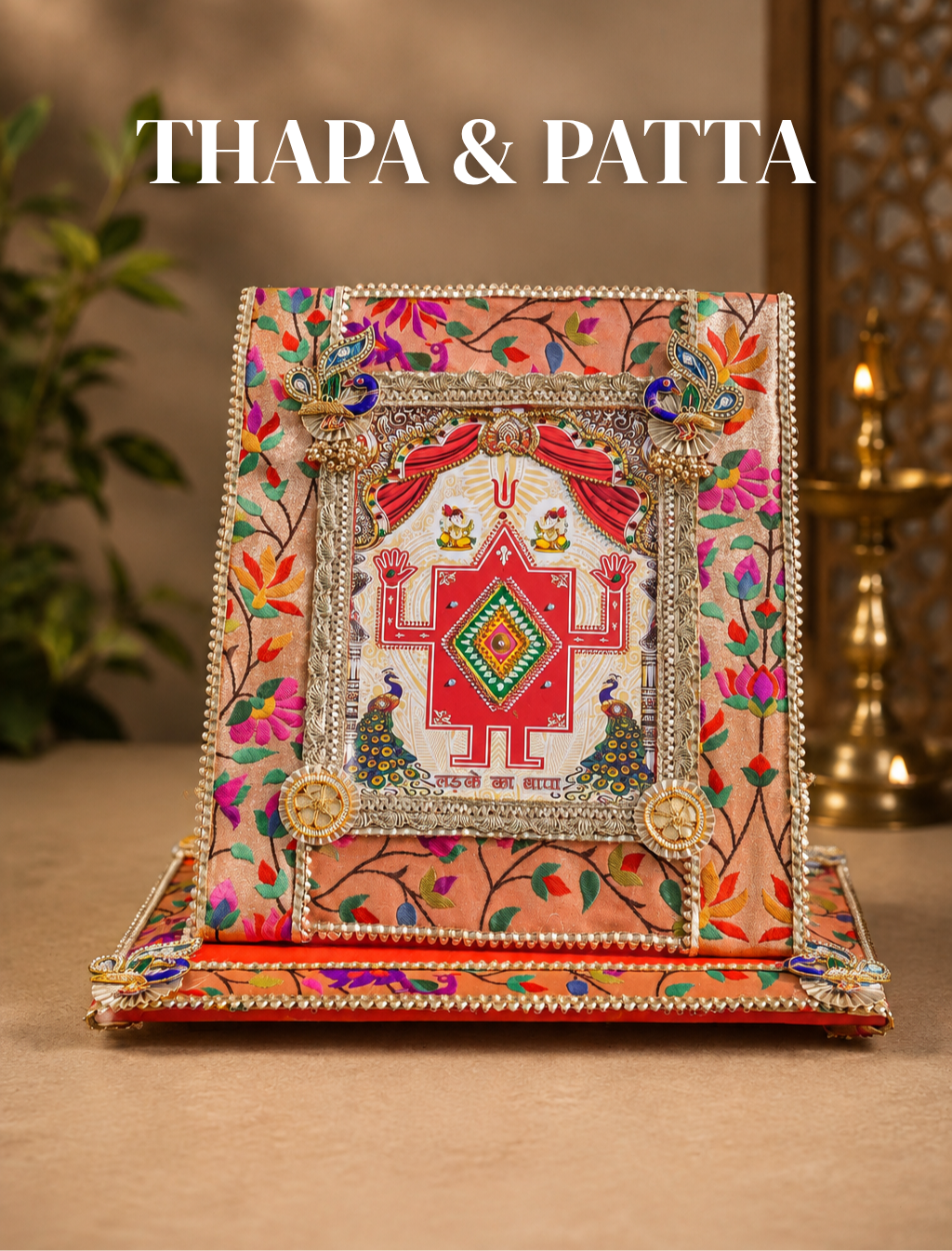 Red Paithani Wedding Ritual Set