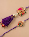 PAITHANI RAKHI SET