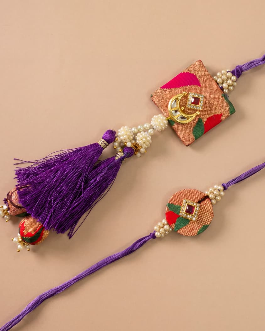 PAITHANI RAKHI SET