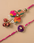 PAITHANI RAKHI SET