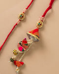 PAITHANI RAKHI SET