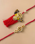 Kundan Patola Rakhi Set