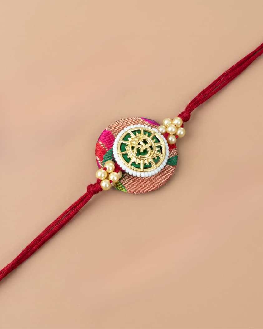 Om Chakra Paithani Rakhi