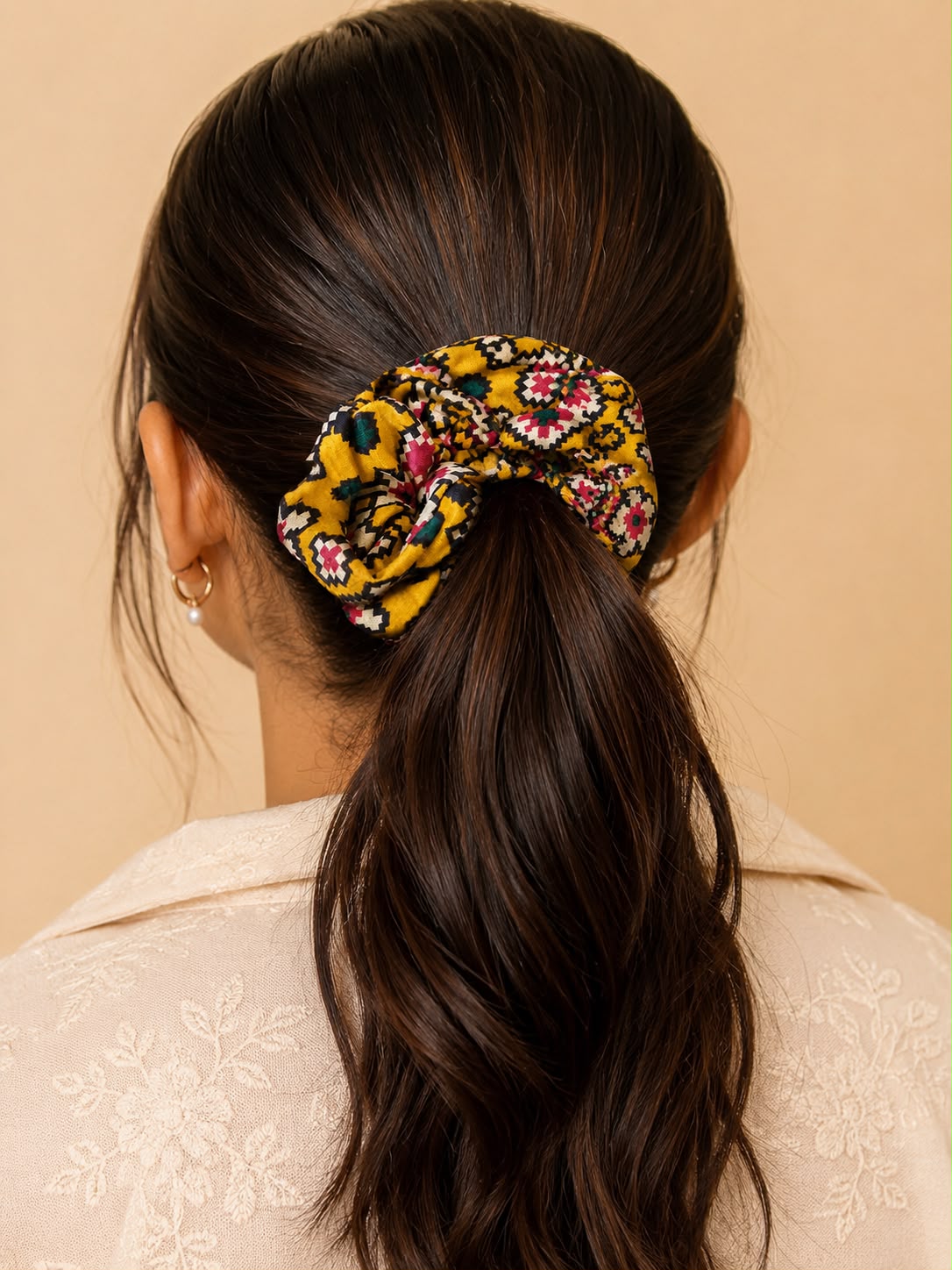 Handcrafted Patola Scrunchies