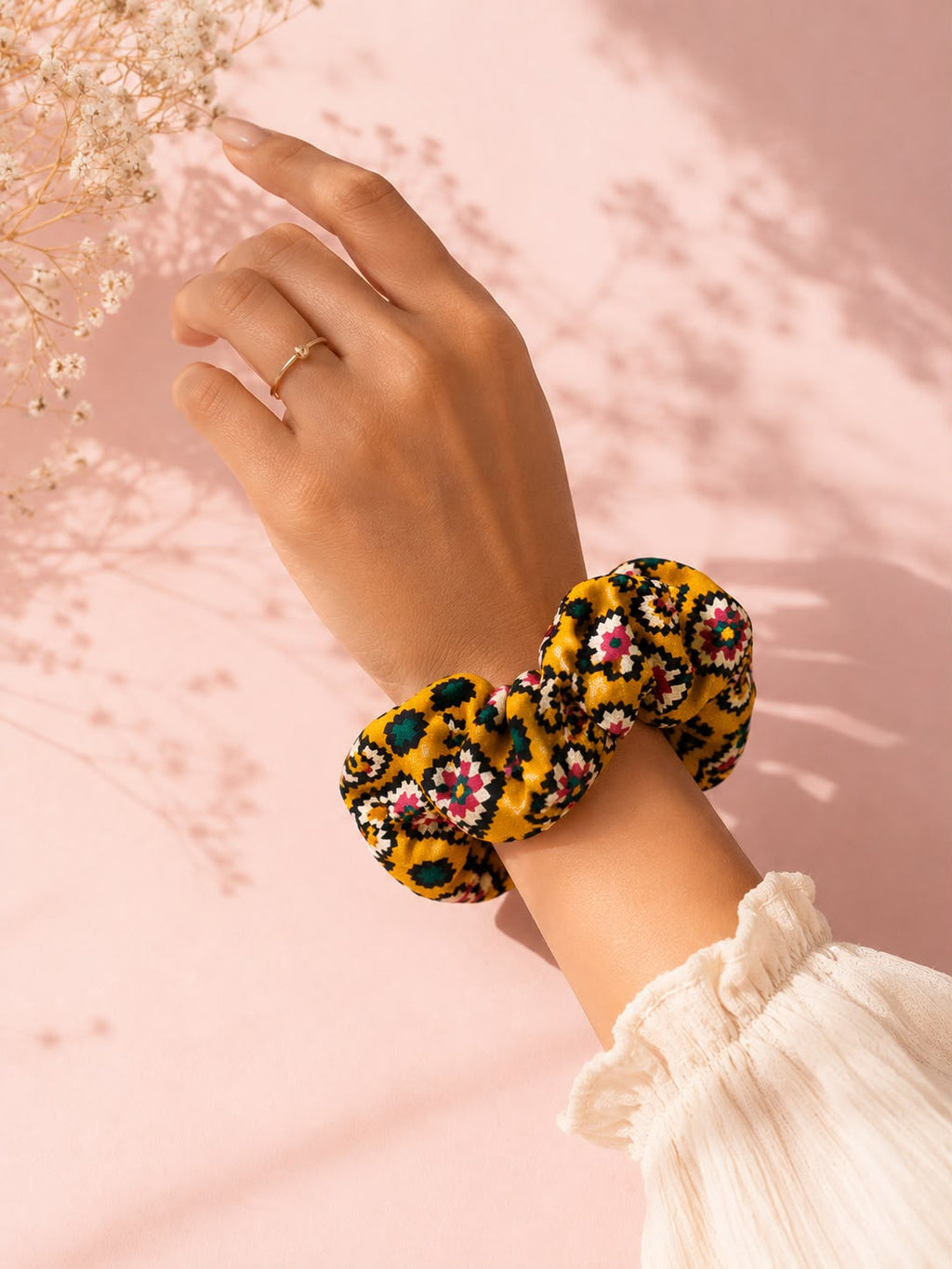 Handcrafted Patola Scrunchies