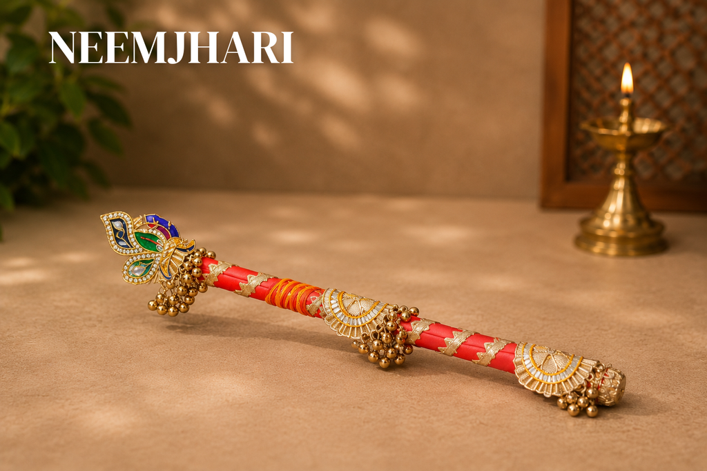 Red Paithani Wedding Ritual Set