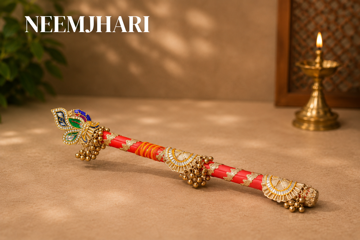 Red Paithani Wedding Ritual Set