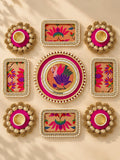 Paithani Heritage Rangoli Mat